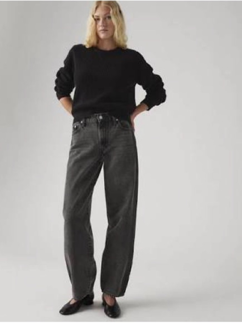 Levi's Dad Jeans Washed Black Sz 28